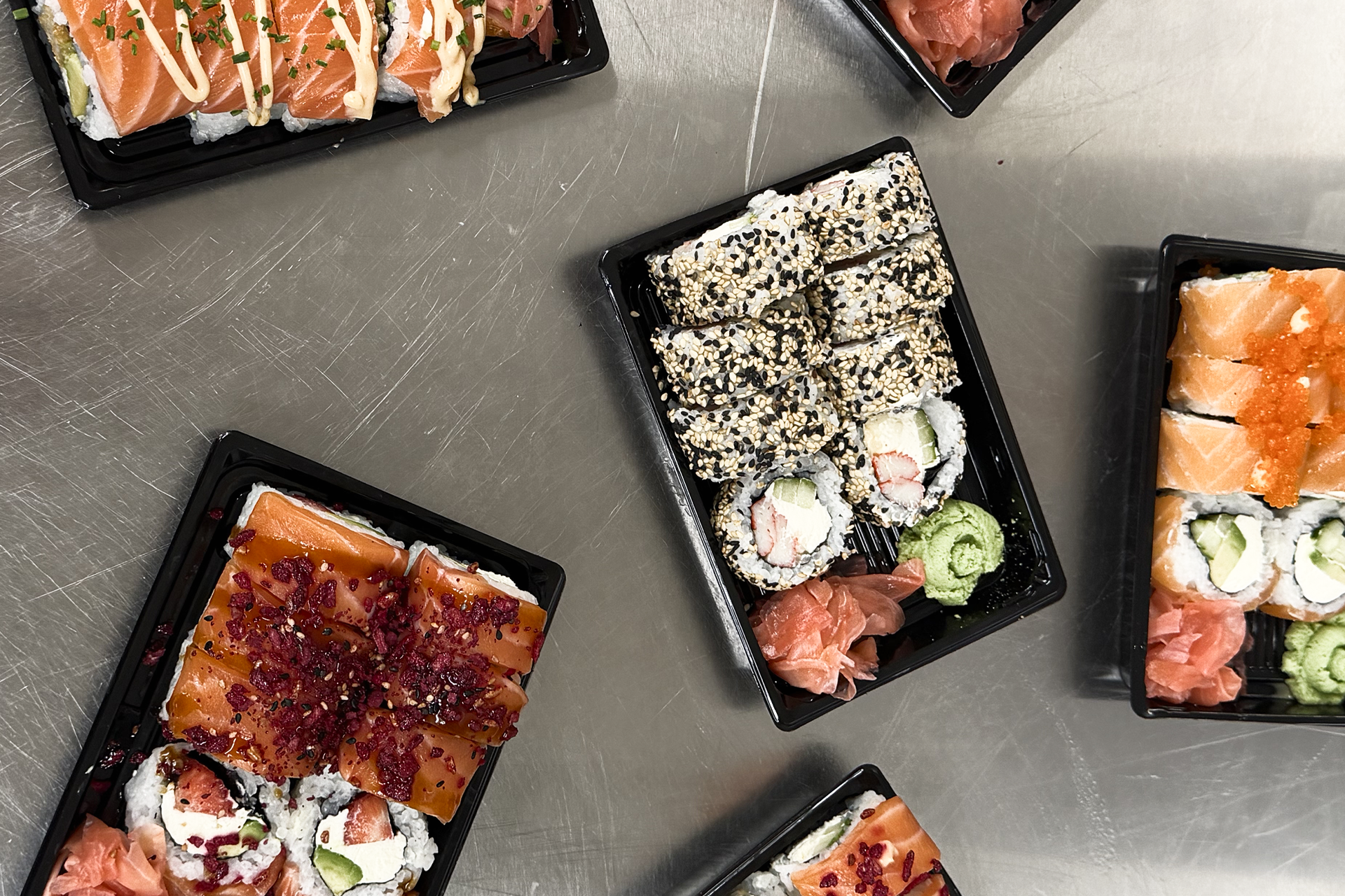 Sushi presentatie